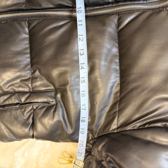 Double Zero Womens Black Puffer Jacket Size M - Picture 2 of 6